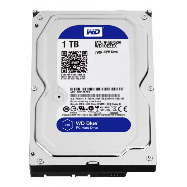 Жорсткий диск Western Digital Blue 1TB 7200rpm 64MB (WD10EZEX) 3.5 SATA III