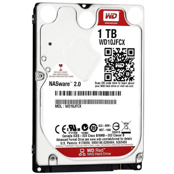 Жорсткий диск Western Digital Red 1TB 5400rpm 16MB (WD10JFCX) 2.5 SATA III